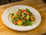 High Protein House Salad with Non-Dairy Ranch Dressing Recipe (video)