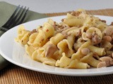 Campanelle with Sausage, Beans, and Mascarpone