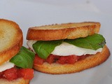 Tomato, Basil and Mozzarella Sandwich