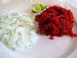 Beetroot and carrot pulao