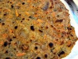 Carrot and Onion Paratha
