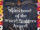Thank You: Sisterhood of the World Bloggers Award