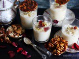 Firni - Pakistani Rice Pudding with Nutty Caramel Discs