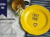 Kitchen Finds: Personalized Ceramic Plate by tdr-The Drawing Room