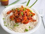 Chilli Garlic Potatoes with Noodles