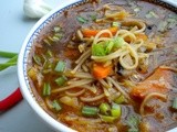 Chinese Vegetable Noodles Soup
