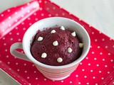 Eggless Red Velvet Mug Cake Recipe