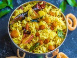 Poondu Vengaya Puliyodharai - Puli Sadam with Onion & Garlic