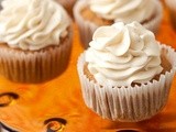 Pumpkin Cupcakes w/ Maple Cream Cheese Frosting