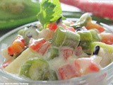 Creamy Colorful Vegetable Salad