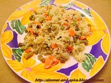 Carrot Peas and French beans Pulao