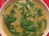 Instapot Split Pea with Spinach, Lemon, and Ethiopian Spices