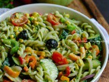 Summer Pasta Salad- Vegetarian Recipe