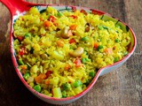 Vegetable Poha – Simple Indian Breakfast