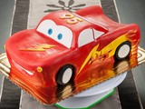 Lightning McQueen cake with step by step instructions