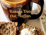 Banana Date Oat Muffins