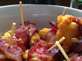 Crispy Chicken Bites Wrapped in Bacon