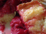 Lemon Pound Cake with Lemon Glaze and Roasted Strawberries/Raspberries #SundaySupper
