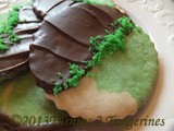 Mint Cookies Dipped in Chocolate