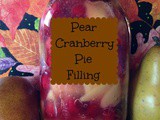 Pear Cranberry Pie Filling