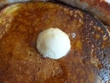 Pumpkin Eggnog Pancakes with Maple Butter