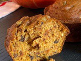 Pumpkin Ginger Chocolate Chip Muffins