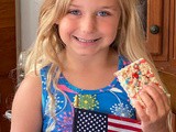 Red, White and Blue Marshmallow Treats