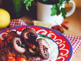 Polpo grigliato e polenta bianca | Grilled octotus and white polenta