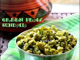 Pachai Pattani Sundal/Green peas Sundal