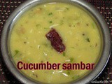 Cucumber sambar