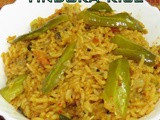 Ivy-gourd rice i Tindora rice i Tondekai Bhath recipe