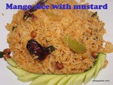 Mango rice with mustard i Mavina kayi sasive chitranna