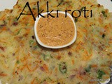 Vegetable Akki rotti i Veg Rice Roti