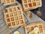 (Vegan – Gluten Free)  Banana Nutmeg Waffles