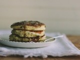 Pancakes with cacao nibs + coffee syrup