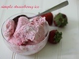 Simple strawberry ice