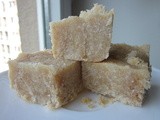 Relatively Healthy Coconut Peanut Butter Fudge