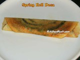 Spring Roll Dosa Recipe ( Pancake )