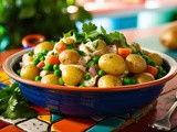 Vegetarian Puerto Rican Potato Salad Recipe (Ensalada de Papa)