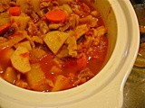 Soy Curl Zucchini Stew (Crock Pot)