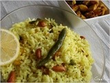 Nimmakaya pulihora /Lemon Rice