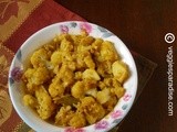 Aloo gobi stir fry | potato cauliflower curry