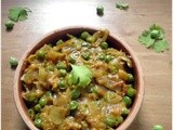 Green peas masala  - step by step