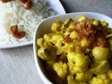 Bloemkool curry met kerrie en champignons
