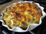 Cauliflower Cheese Quiche in Potato Crust