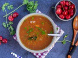 Cherry Rasam | South Indian Style Cherry Soup