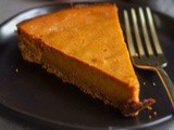 Eggless Pumpkin Pie With Good Day Biscuit Crust