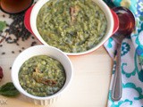 Instant Pot Dal Sagga | Spinach and Lentils Gravy