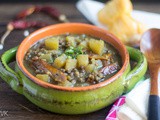 Instant Pot Kothalere Rondha Matidail | Assamese Dal with Jackfruit and Blackgram