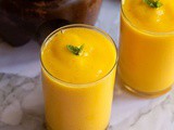 Mango Pineapple Smoothie with Orange Juice | Vegan Tropical Smoothie